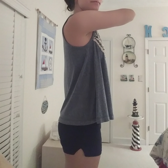 Tank Top with Lace Detail - Picture 6 of 11